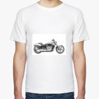 Классическая футболка Мотоцикл