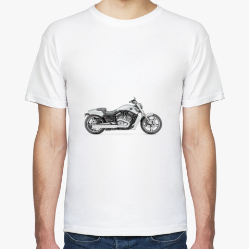 Футболка с принтом Мотоцикл