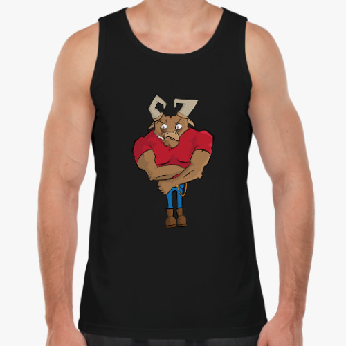 Майка с принтом Бык