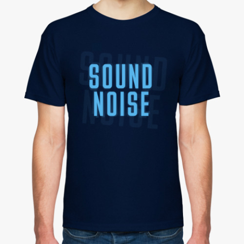 Футболка с принтом Звуковой шум