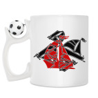 Кружка с футбольным мячиком