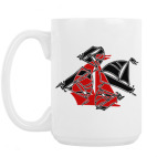 Большая кружка (420 мл) Парусник