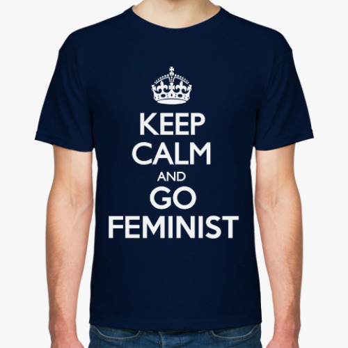 Футболка с принтом Go feminist