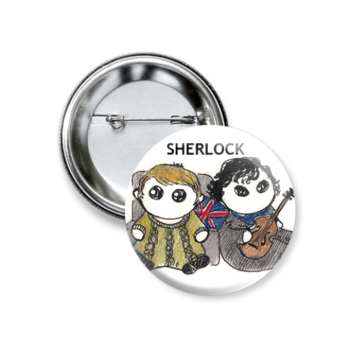 Значок 37мм Sherlock