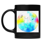 Кружка цветная UV-DTF