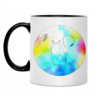 Кружка двухцветная