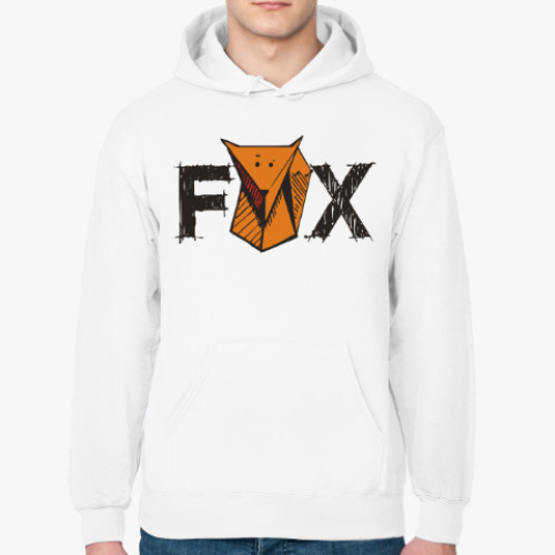 Толстовка худи с принтом Fox