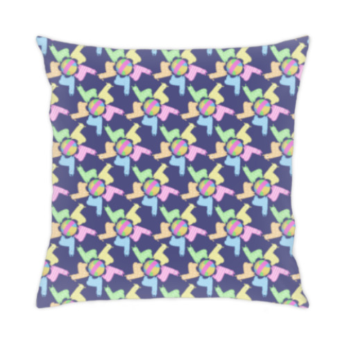 Подушка с принтом Ламы