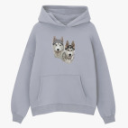 Толстовка худи оверсайз