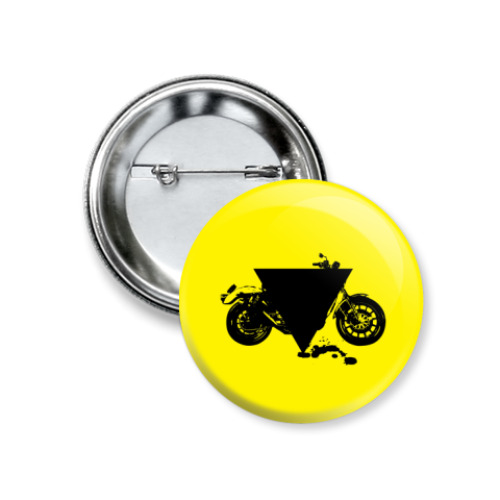 Значок 37мм с принтом 'Triangle'