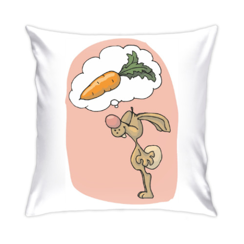 Подушка с принтом Rabbit