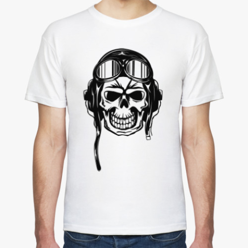 Футболка с принтом Камикадзе череп