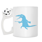 Кружка с футбольным мячиком