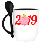 Кружка с ложкой