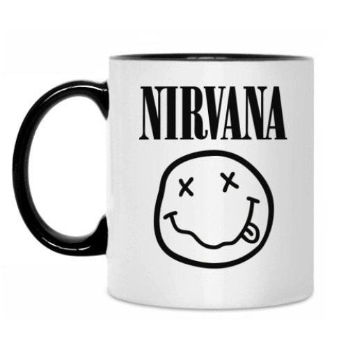 Кружка с принтом Nirvana