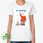 Женская футболка органик