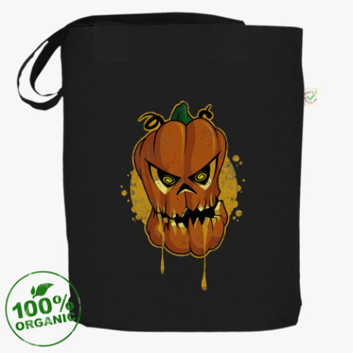 Сумка шоппер с принтом Тыква