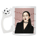 Кружка с футбольным мячиком