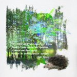 Ежик. Мимими. Дорога. Деревья. Роща. Небо.