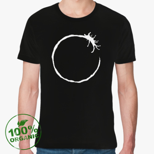 Футболка из органик-хлопка с принтом Прибытие. Язык гептаподов (Heptapod language)