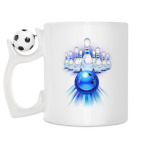 Кружка с футбольным мячиком
