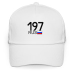 Кепка / бейсболка, белая (печать) 197 RUS