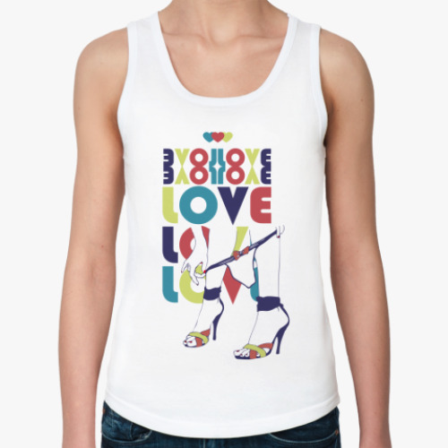 Женская майка с принтом LOVE