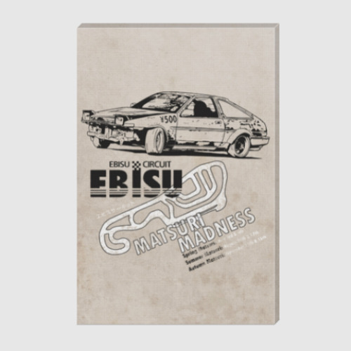 Холст Ebisu Matsuri (AE86 drift)