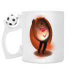 Кружка с футбольным мячиком