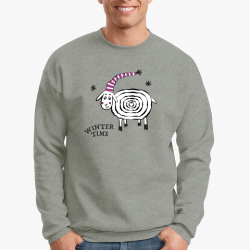 Свитшот с принтом Winter Time
