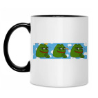 Кружка двухцветная