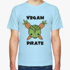 Классическая футболка Веган пират