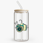 Банка с бамбуковой крышкой