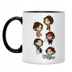 Кружка двухцветная