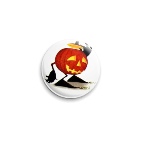 Значок 25мм halloween pumpkin