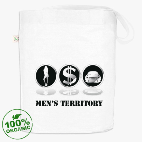 Сумка шоппер с принтом Men's territory