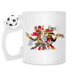 Кружка с футбольным мячиком