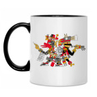 Кружка двухцветная