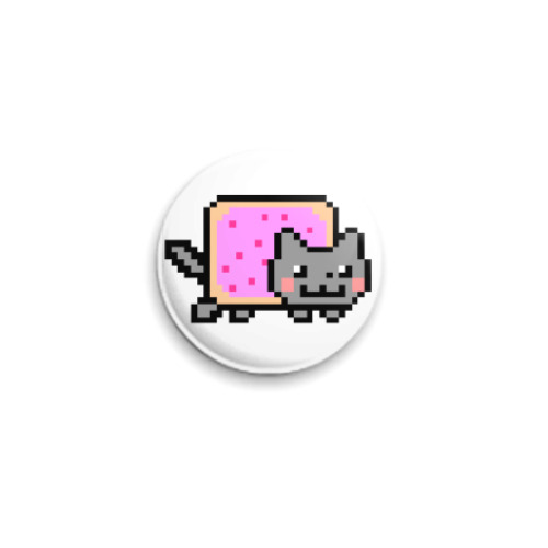 Значок 25мм с принтом NyanCat