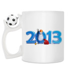 Кружка с футбольным мячиком