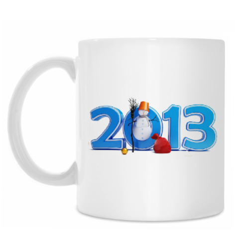 Кружка с принтом 2013 год змеи