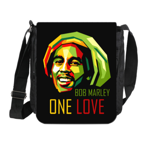 Сумка на плечо (мини-планшет) с принтом Боб Марли