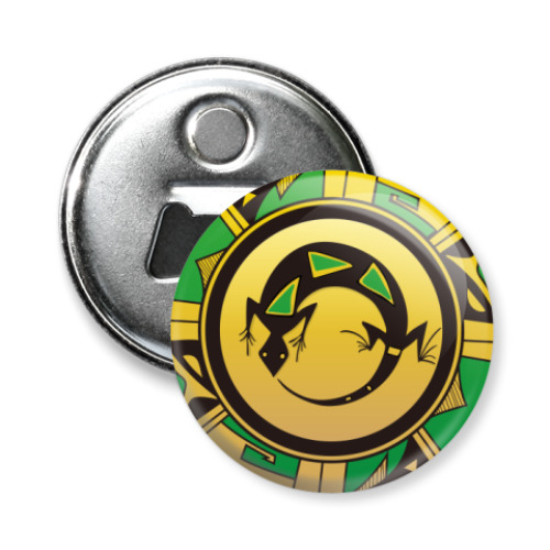 Магнит-открывашка с принтом Lizard