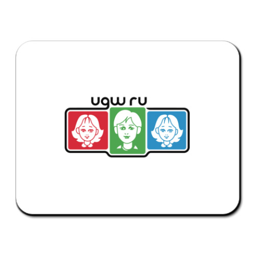 Коврик для мыши с принтом UGW