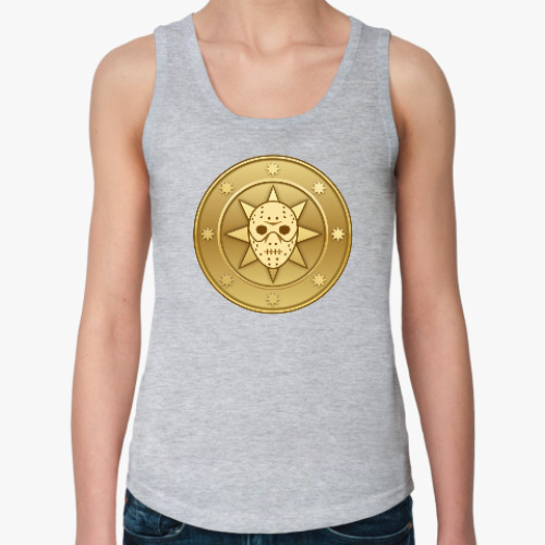 Женская майка с принтом Leprocoin