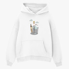 Толстовка худи оверсайз