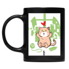 Кружка цветная UV-DTF