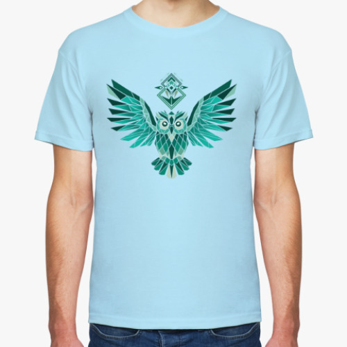 Футболка с принтом Сова-этнос