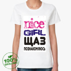 Женская футболка органик