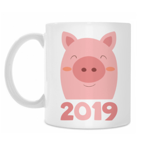 Кружка с принтом Год свиньи 2019